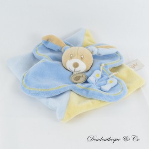 Milo Bunny Flache Decke BABY NAT' Milo & Mila Blau und Gelb Schmetterling 20 cm