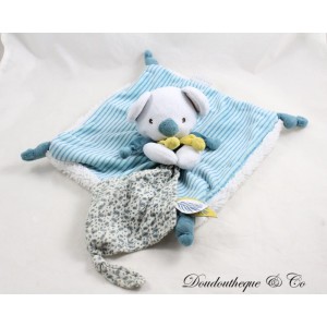 Flaches Koala Kuscheltier DOUDOU ET COMPAGNIE Yoka le petit koala bleu feuilles DC3668 25 cm