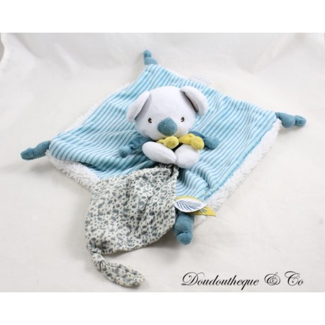 Flaches Koala Kuscheltier DOUDOU ET COMPAGNIE Yoka le petit koala bleu feuilles DC3668 25 cm Flaches Koala Kuscheltier DOUDOU ET COMPAGNIE Yoka le petit koala bleu feuilles DC3668 25 cm