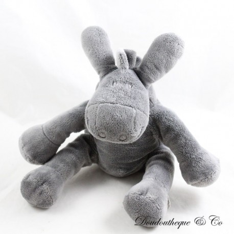 Peluche musicale âne Paco NOUKIE'S Poudre d'étoile gris foncé assis 20 cm Peluche musicale âne Paco NOUKIE'S Poudre d'étoile gris foncé assis 20 cm