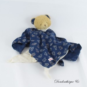 KÄTHE KRUSE Bär Flachdecke Blau und Beige Teddybär Print 39 cm