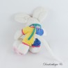 Mausplüsch DIDDL gelb blau mit Schnuller und Lätzchen Depesche 27 cm