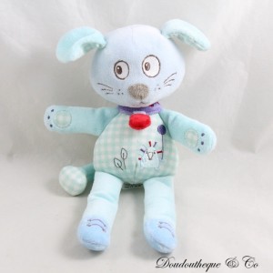 Stoffhund TEX Blau Igel Fliesen Vichykar Carrefour 25 cm