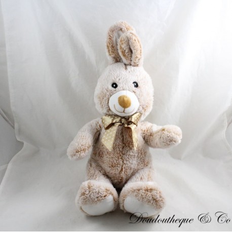 Peluche lapin SIMBA TOYS roux noeud Peluche lapin SIMBA TOYS roux noeud