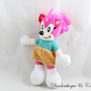 Amy Pink Mädchen Pink Sonic Plüsch Schlüsselanhänger
