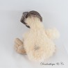 BUKOWSKI Huhn oder Gans Kuscheltier mit beigen Polka Dots, lange Haare, 25 cm