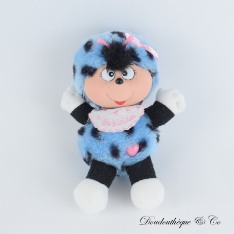 Babicinel Marienkäfer Plüschtier JEMINI Coccocinel Das Glückstier Vintage blau schwarz Herz 16 cm