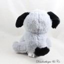 MAX & SAX Carrefour grau schwarz sitzender Hund Plüsch 22 cm