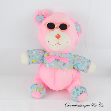 copy of Vintage SANS BRAND Puffalump Stil Puffalump Bär Plüsch in Rosa Lila Fallschirm Leinwand 30 cm