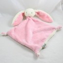 Rabbit flat cuddly toy NATURE PLANET Oeko pink white diamond 40 cm