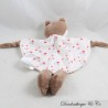 Flache Fuchsdecke TOM & KIDDY rosa braun Glocke Blumenmuster halbmond 26 cm