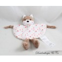 Flache Fuchsdecke TOM & KIDDY rosa braun Glocke Blumenmuster halbmond 26 cm