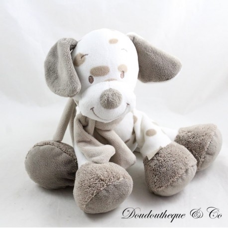copy of Max Hundeplüsch NATTOU Max Noa & Tom beige weiße Krone 26 cm