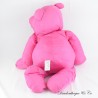 IKEA Style Puffalump Bär Plüschstoff Rosa Vintage 70 cm