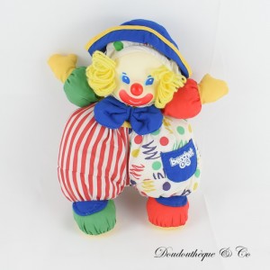 Clown Doll BERCHET mehrfarbiger Fliege Kunststoffkopf 32 cm
