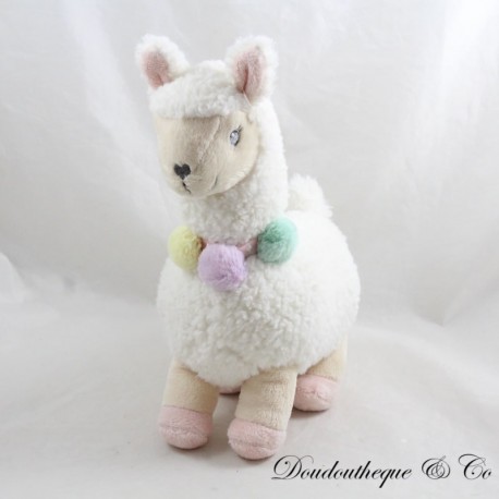 Musikalisches Lama Plüschtier TEX BABY weiß rosa Musikalisches Lama Plüschtier TEX BABY weiß rosa