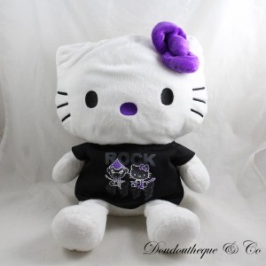 Plüsch Hello Kitty SANRIO T-Shirt Schwarz Rock