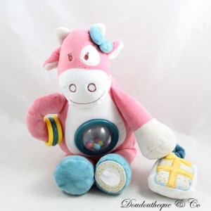 Lola Kuh Plüschtier NOUKIE'S Lola Geburtstag rosa Aktivitäten Glocke Toot 30 cm