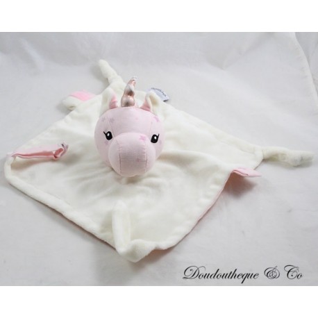 Flaches Einhorn Kuscheltier DOMIVA rosa weiße Sterne Schnullerclip 27 cm Flaches Einhorn Kuscheltier DOMIVA rosa weiße Sterne Schnullerclip 27 cm