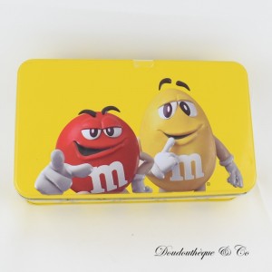 M&M'S Metallbox mit den Darstellungen Rot und Gelb 22 cm
