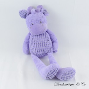 Giraffe Plüsch TEX BABY Carrefour lila Relief 50 cm