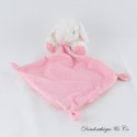 Kaninchen Einstecktuch Kuscheltier TEX BABY rosa weiß Polka Dots 11 cm