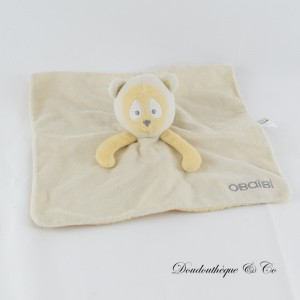 Plüschtier Flache Puppe Affe OBAIBI OKAIDI Bär oder Panda beige 26 cm
