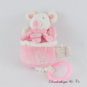 Musikalischer Mausplüsch DOUDOU ET COMPAGNIE Cueillette DC2576 20 cm