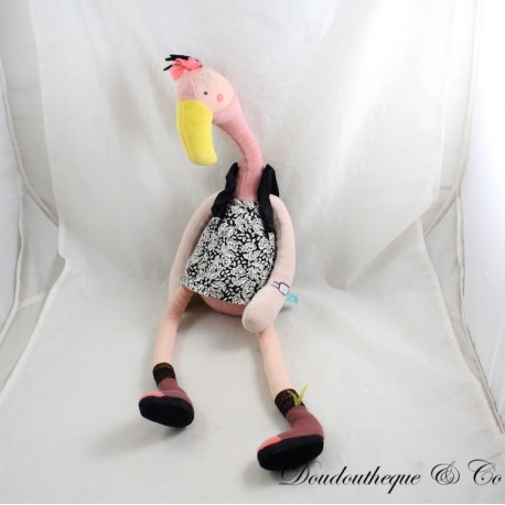 Rosa Flamingo Plüschtier MOULIN ROTY Les Broc & Rolls Rosa Flamingo Plüschtier MOULIN ROTY Les Broc & Rolls