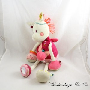 Louise das Einhorn Aktivitätsplüsch LILLIPUTIENS Beige Pink
