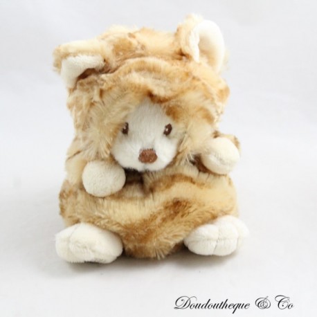 BUKOWSKI Ziggy bear plush dressed as a ginger cat or tiger 14 cm BUKOWSKI Ziggy bear plush dressed as a ginger cat or tiger 14 cm