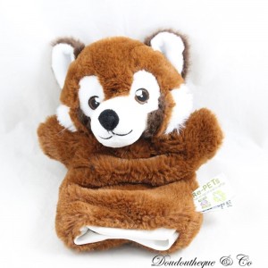 Roter Panda Puppe Kuscheltier NATURE PLANET braun weiß 27 cm