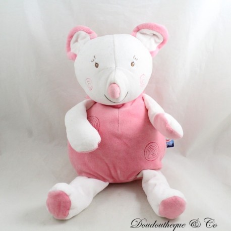Plüschbereich Pyjamas Maus GERSTE ZUCKER rosa Spirale 38 cm