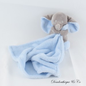 Elefant Einstecktuch Kuscheltier SIMBA TOYS BENELUX grau blau 47 cm