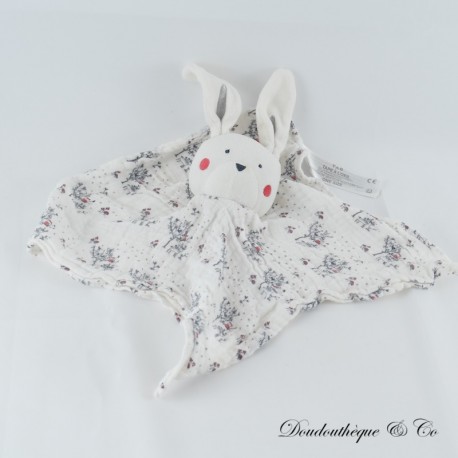 Flaches Kaninchen Kuscheltier TAPE A L'OEIL TAO weiße Pucktücher Eulen Pilze 27 cm Flaches Kaninchen Kuscheltier TAPE A L'OEIL TAO weiße Pucktücher Eulen Pilze 27 cm