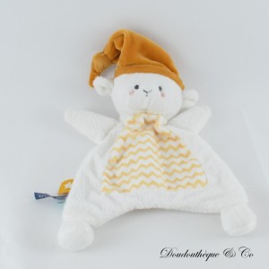 Flaches Kuscheltier Mouton TAPE A L'OEIL Tao braun und weiß 24 cm