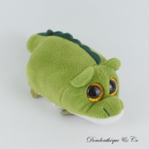 Mini Plüschtier tsum tsum Krokodil TY grün und weiß große Augen 13 cm