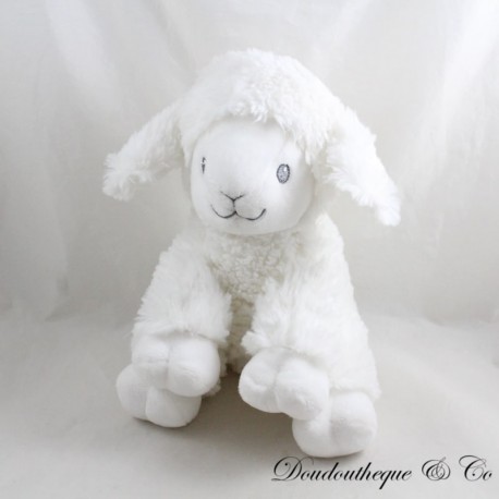 Sheep plush POMMETTE white sitting Sheep plush POMMETTE white sitting