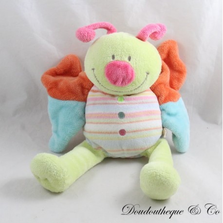NOUKIE'S grün-orangefarbener Schmetterlingsplüsch NOUKIE'S grün-orangefarbener Schmetterlingsplüsch