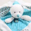 Flaches Kuscheltier Hase SIMBA TOYS türkisblau Polka Dot braun 24 cm