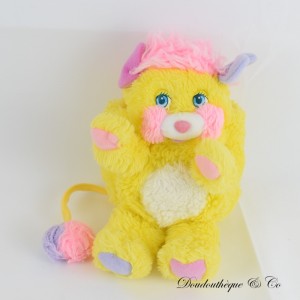 Vintage 1986 Popples MATTEL Gelb und Rosa Plüsch 20 cm