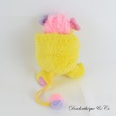 Peluche Popples MATTEL jaune et rose vintage 1986 20 cm