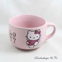 Hello Kitty SANRIO Katze Rosa Schwarz Keramik Becher Schale 16 cm