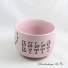 Hello Kitty SANRIO Katze Rosa Schwarz Keramik Becher Schale 16 cm