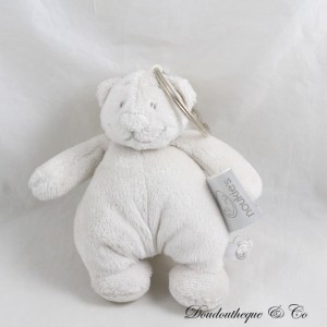 Nouky Bär Plüsch Schlüsselanhänger NOUKIE'S Star Powder Tonton grau weiß 12 cm