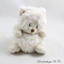 BUKOWSKI Ziggy Cat Plüsch verkleidet als cremeweiße Katze 14 cm