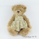Teddybär LOUISE MANSEN langhaariges Blumenkleid 26 cm
