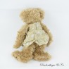 Teddybär LOUISE MANSEN langhaariges Blumenkleid 26 cm