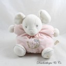 KALOO Maus Kuscheltier Bead Patapouf pink weiß Stickerei 25 cm