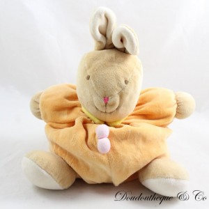 Kuscheltier Kugel orange braun gelb Halsband